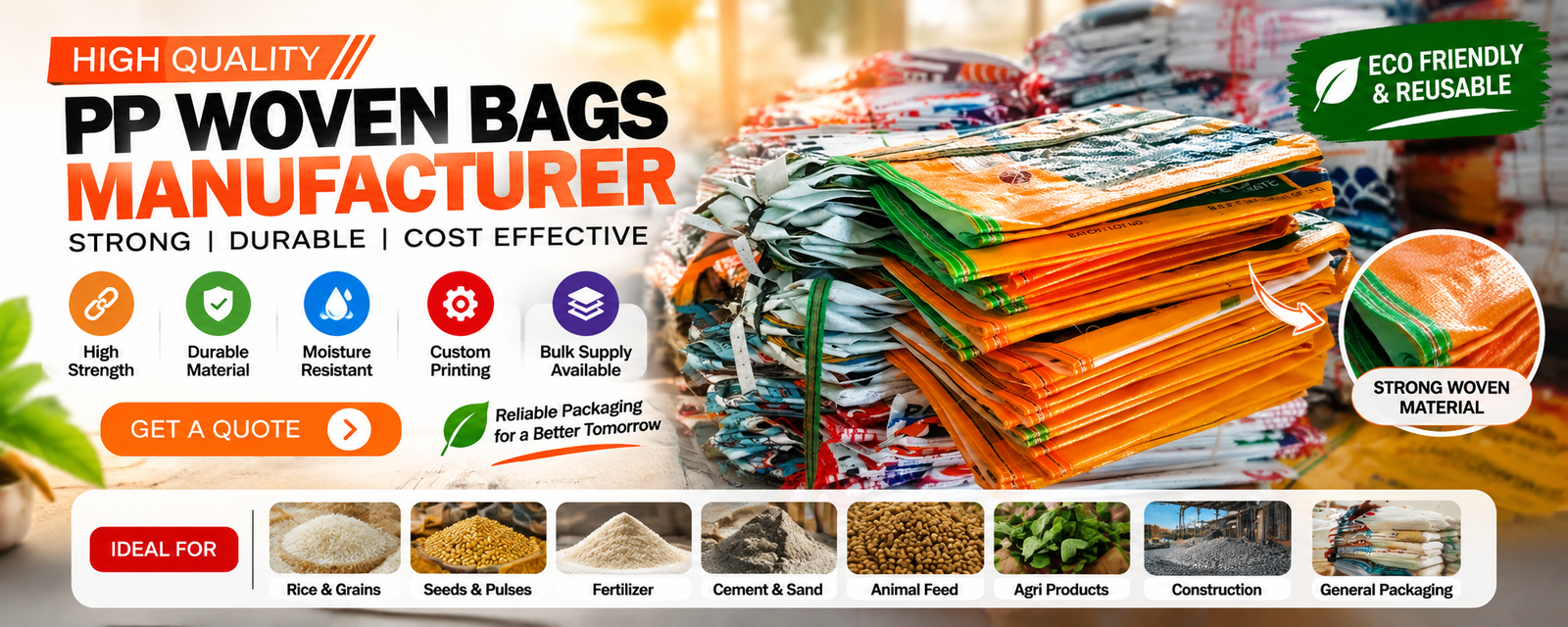 PP Woven Bags - Wholesale Manufacturer Enquiry
